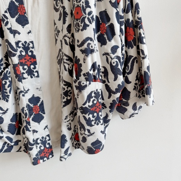 New! ANTHROPOLOGIE • Eleanor Kimono Cardigan Jacket in Orange Morif - Picture 6 of 13